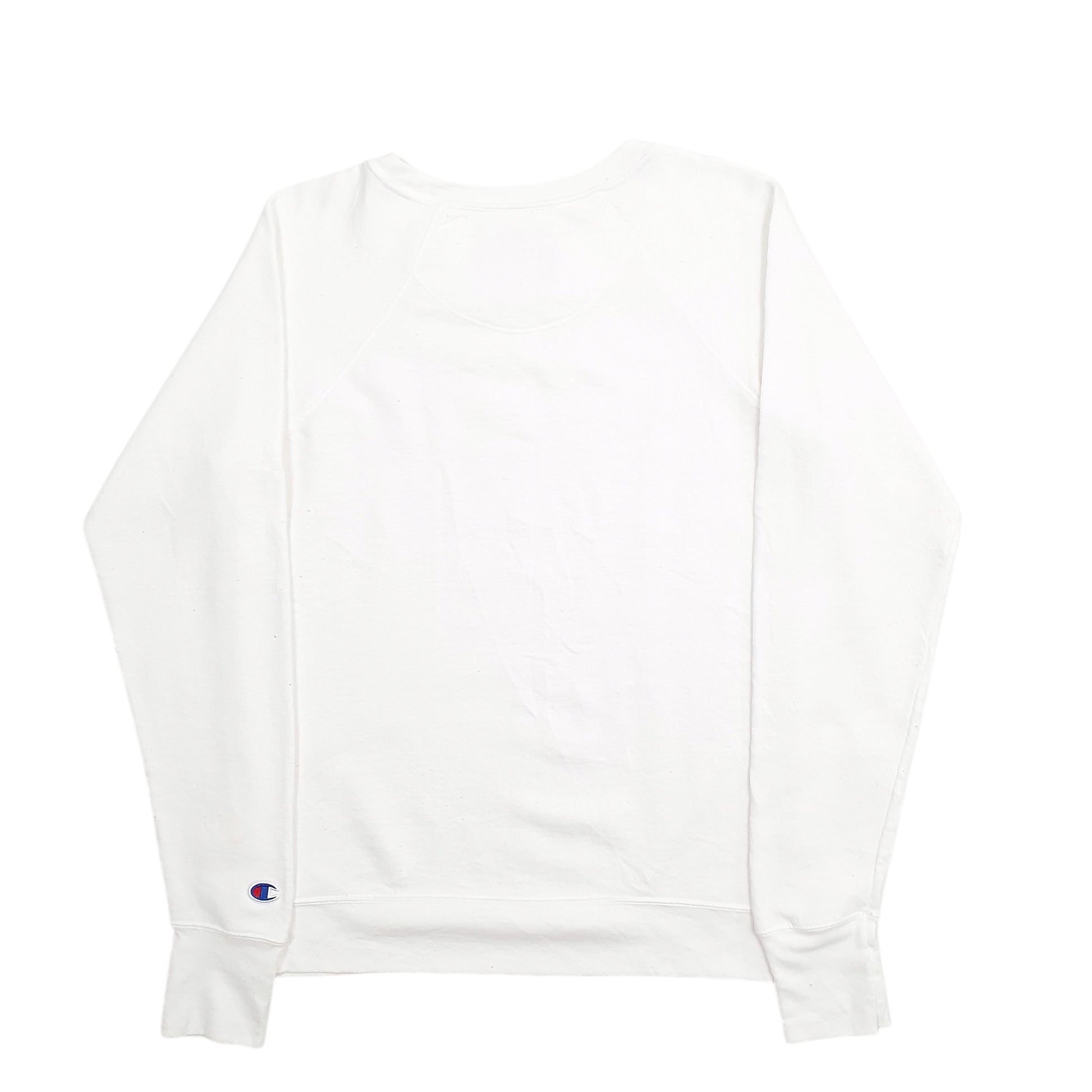 Womens White Champion  Crewneck Jumper