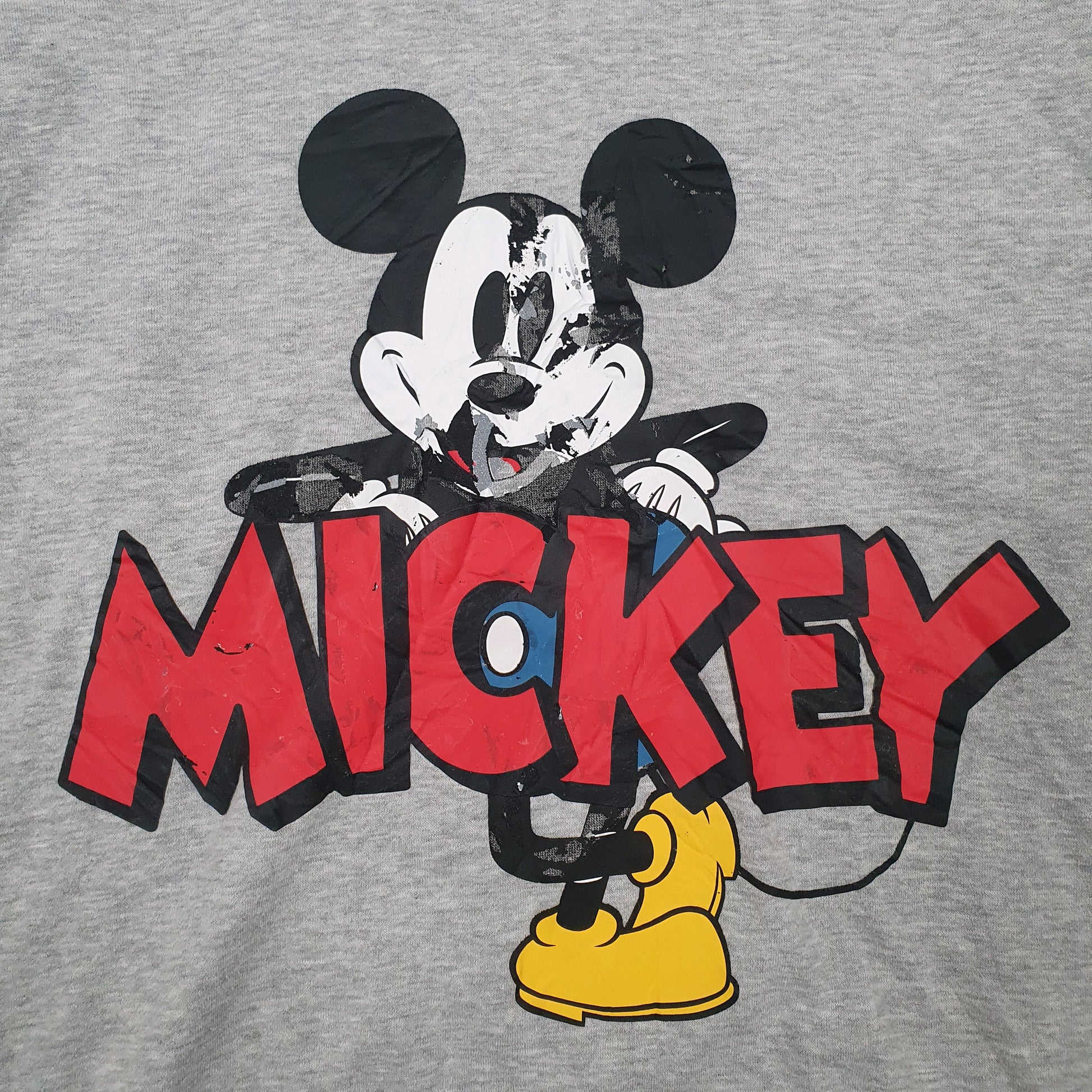 Womens Grey Disney Mickey Mouse Hoodie Jumper