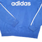 Mens Blue Adidas Spellout Crewneck Jumper
