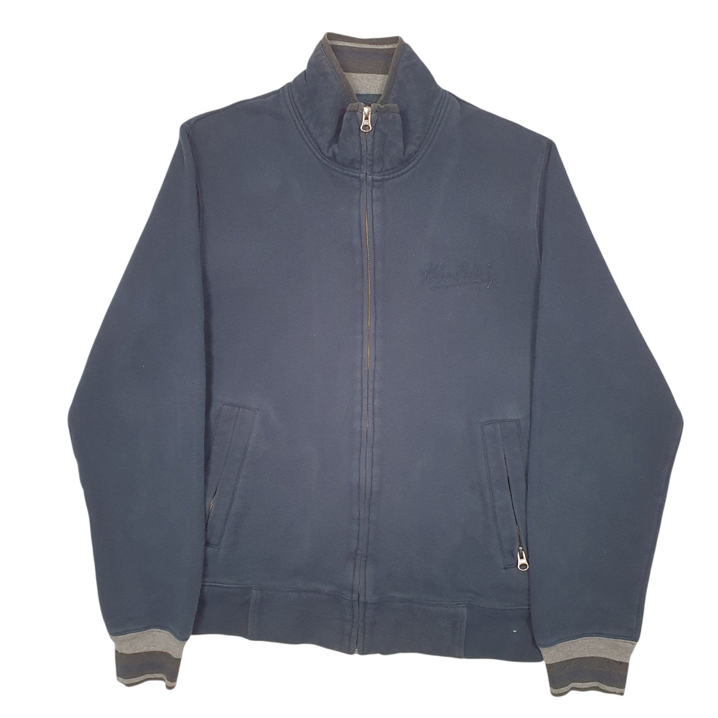 Mens Navy Woolrich  Full Zip Jumper