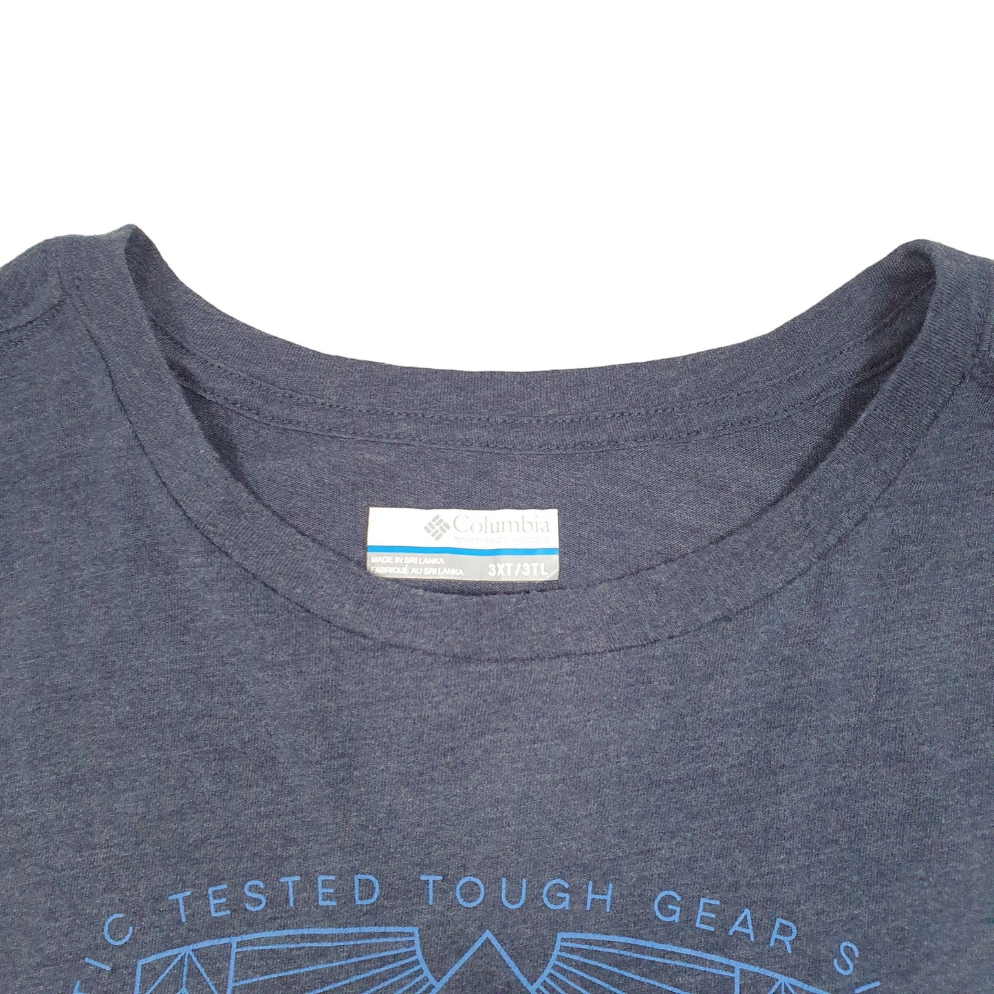 Mens Grey Columbia Sportswear  Short Sleeve T Shirt