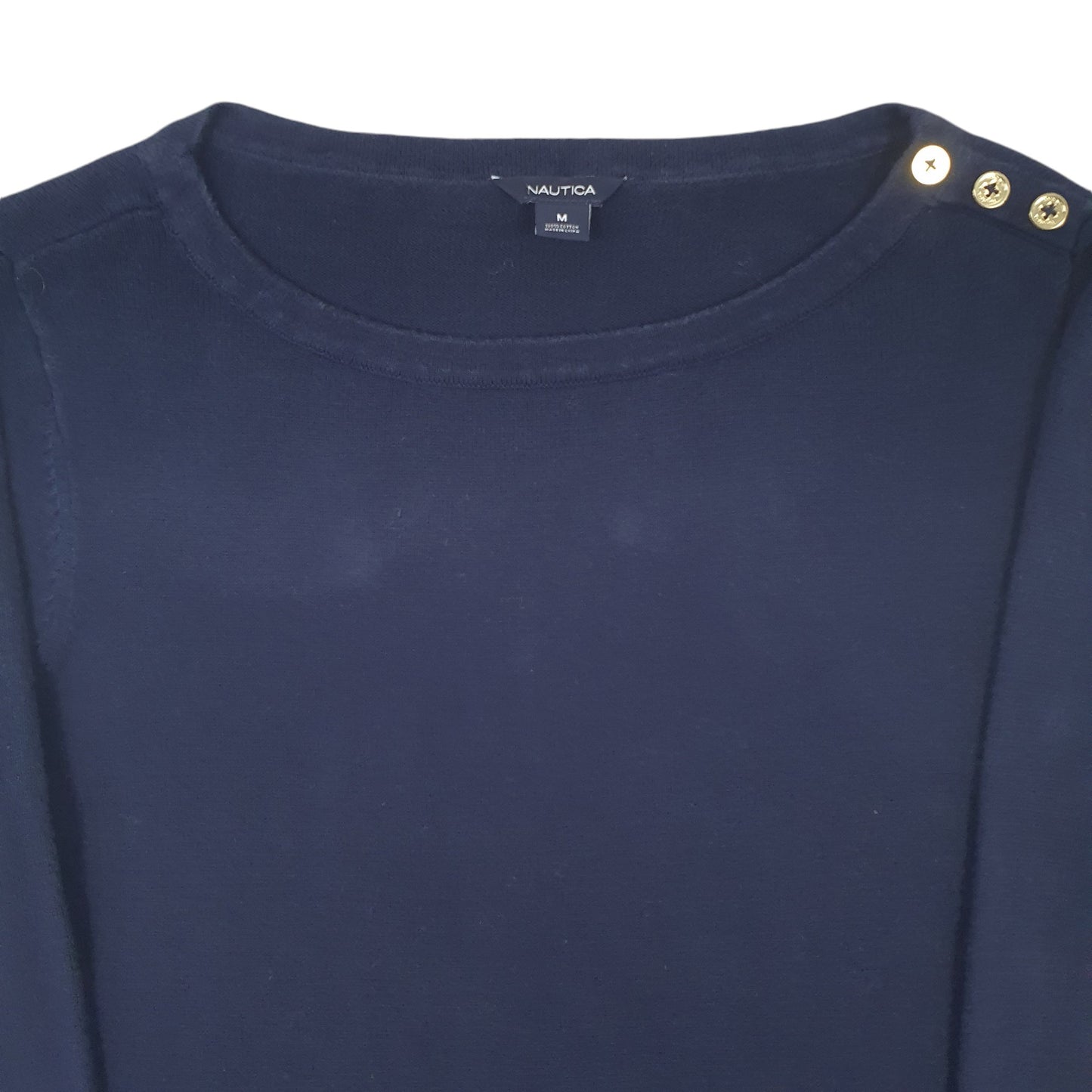 Womens Navy Nautica  Quarter Zip Jumper