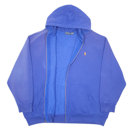 Mens Blue Polo Ralph Lauren Hoodie Full Zip Jumper