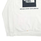 Mens Cream The North Face Spellout Hoodie Jumper