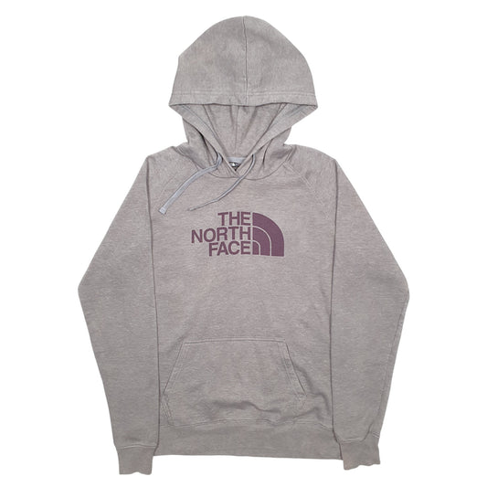 Womens Grey The North Face Spellout Hoodie Jumper