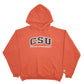 Mens Orange Champion CSU USA College University Spellout Hoodie Jumper
