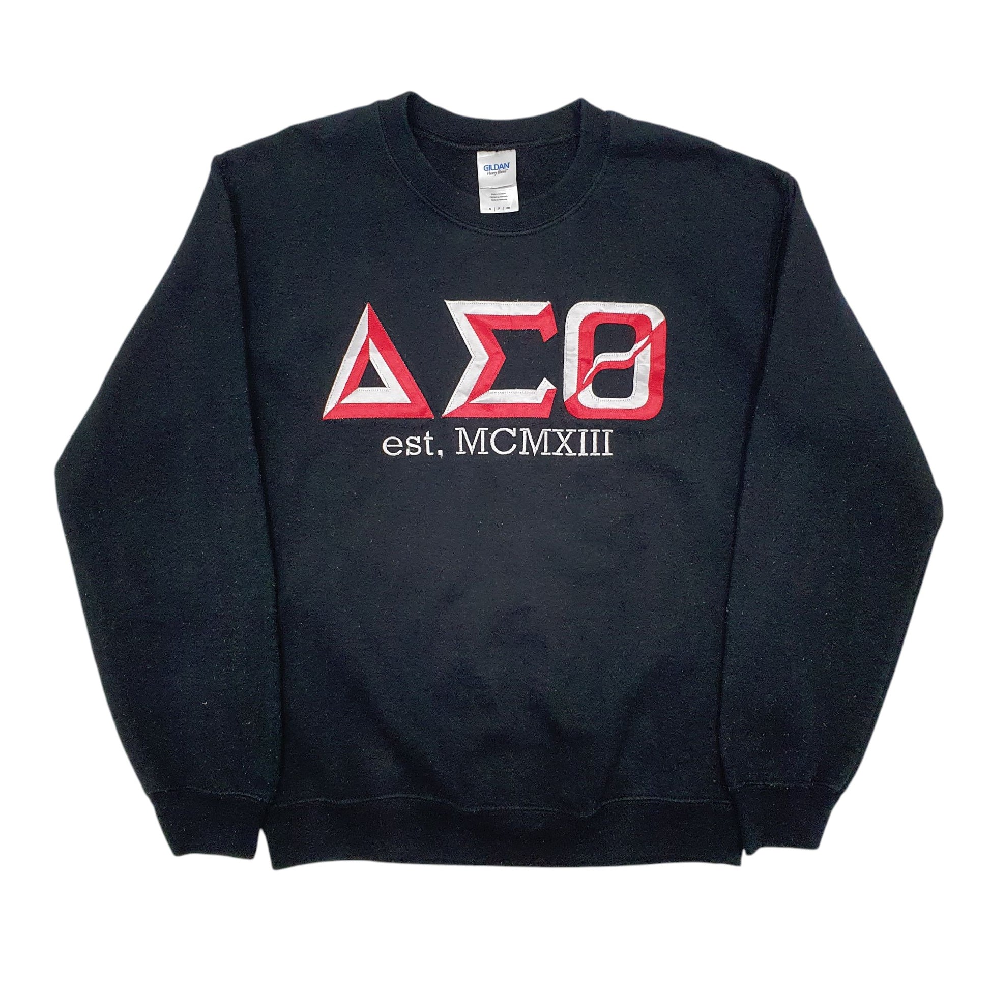 Womens Black Gildan  Crewneck Jumper