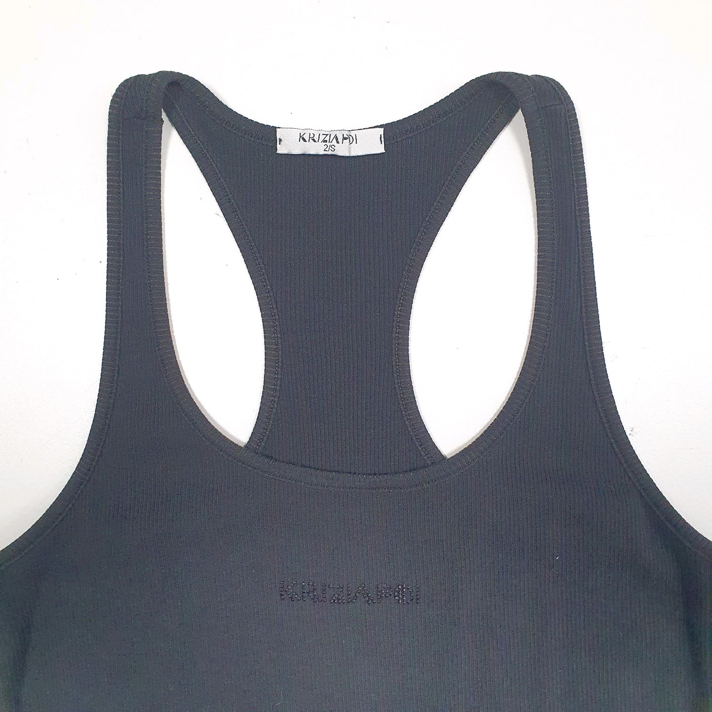 Womens Black Kriziapoi Vest Short Sleeve T Shirt