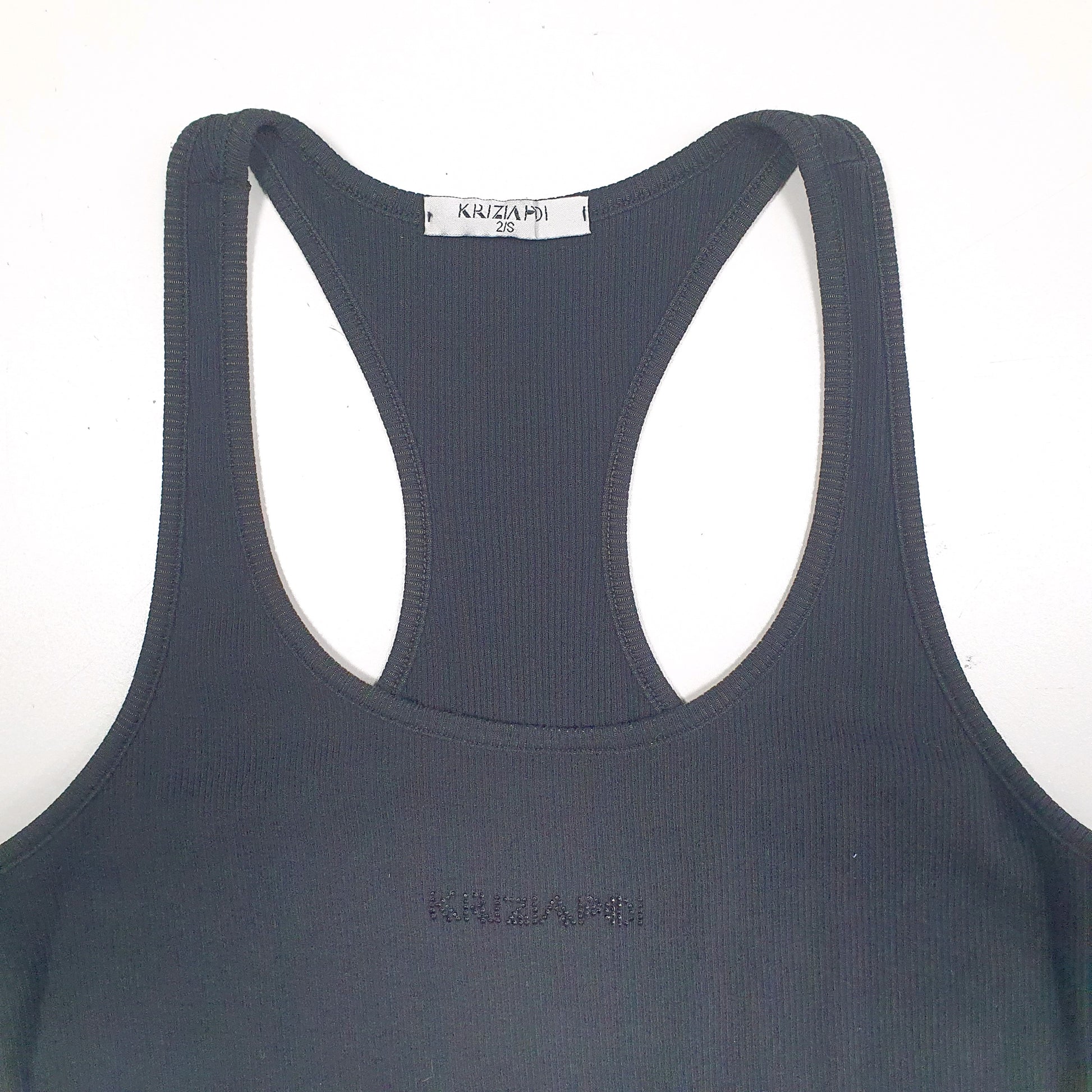 Womens Black Kriziapoi Vest Short Sleeve T Shirt