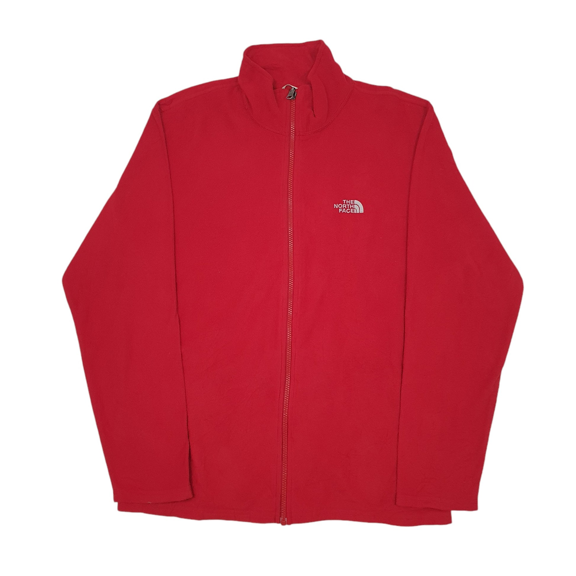 Mens Red North Face  Full Zip Jumper