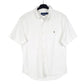 Mens White Polo Ralph Lauren Oxford Short Sleeve Shirt