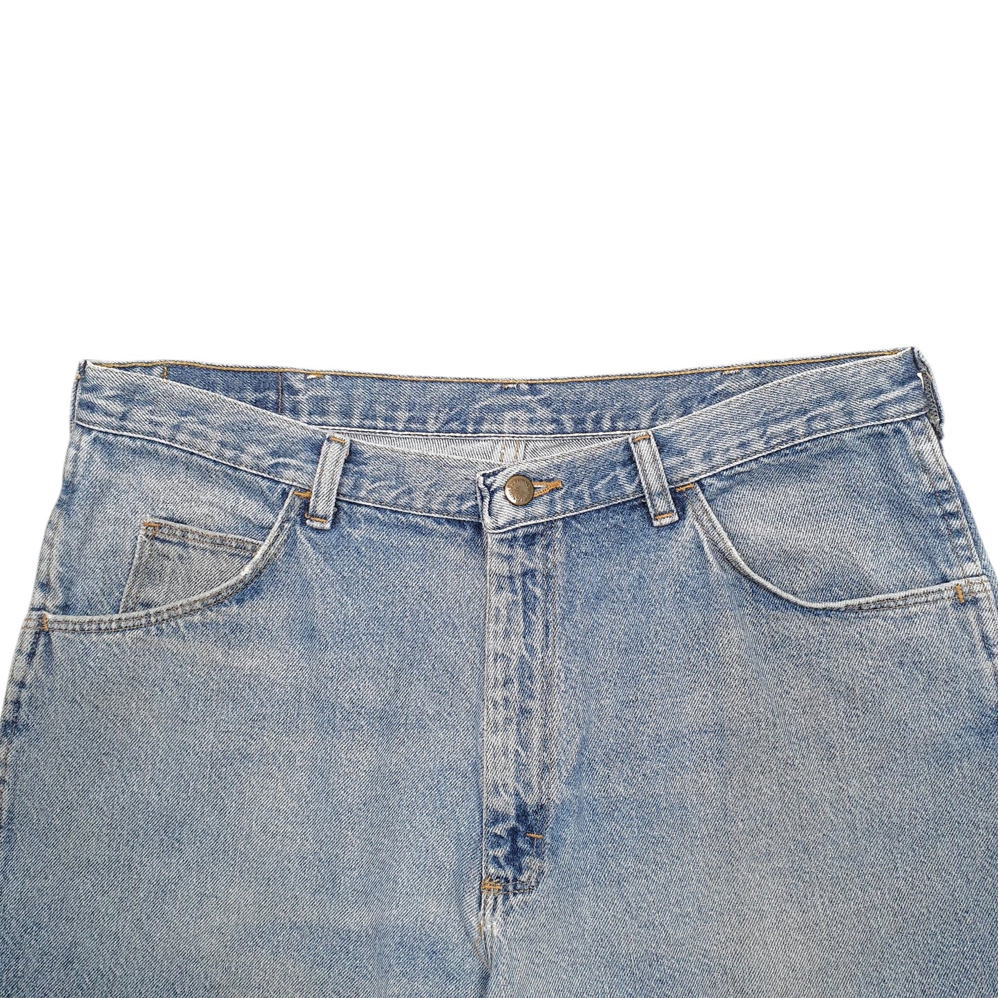 Mens Blue Wrangler Denim Jeans Jorts Denim Shorts