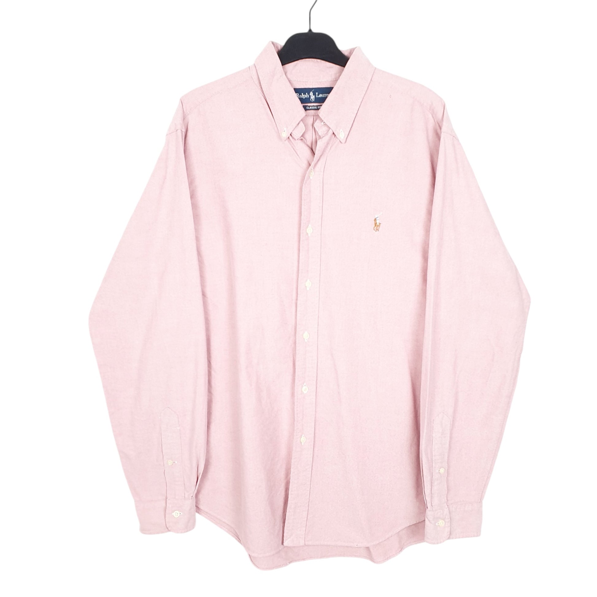 Mens Pink Ralph Lauren Oxford Long Sleeve Shirt