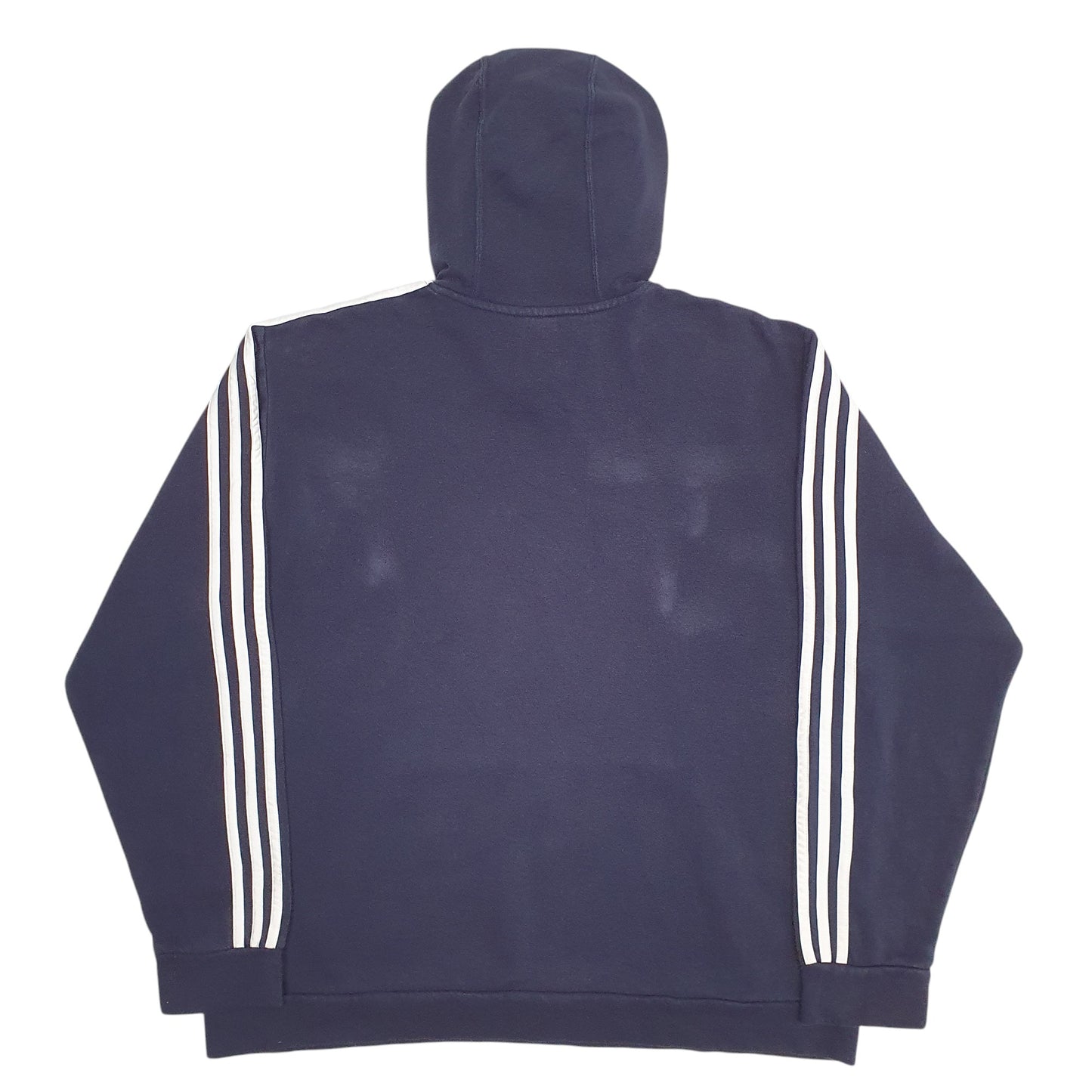 Mens Navy Adidas Spellout Hoodie Jumper