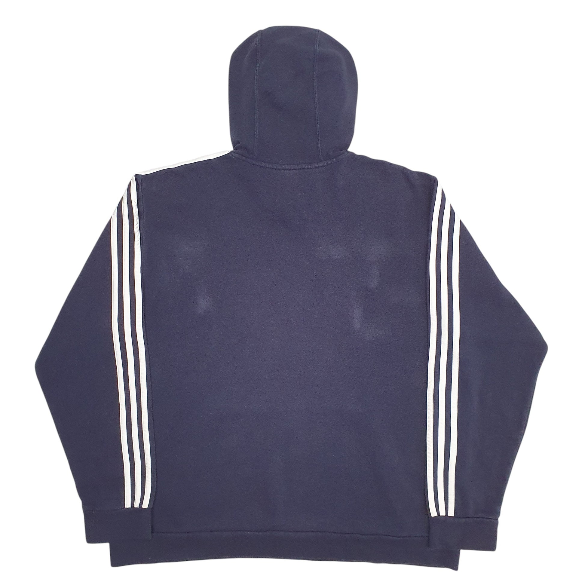 Mens Navy Adidas Spellout Hoodie Jumper