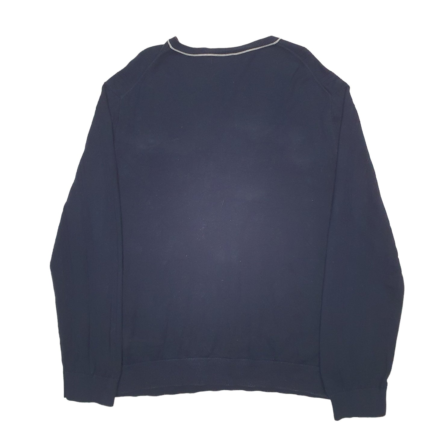 Mens Navy Nautica Knit Crewneck Jumper