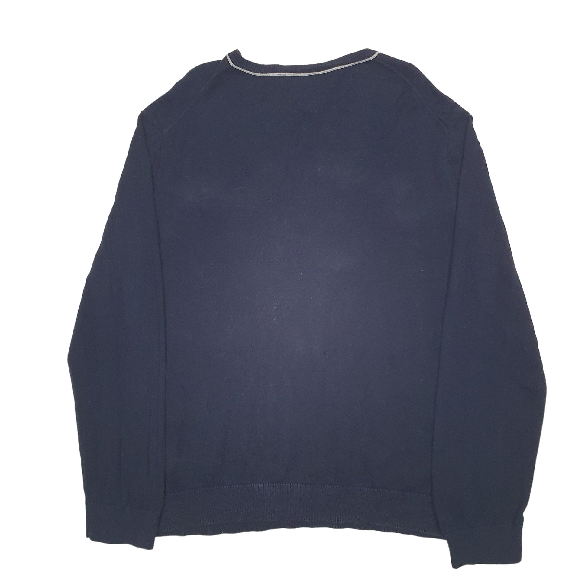 Mens Navy Nautica Knit Crewneck Jumper