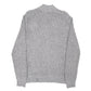 Mens Grey Calvin Klein Knit Quarter Zip Jumper