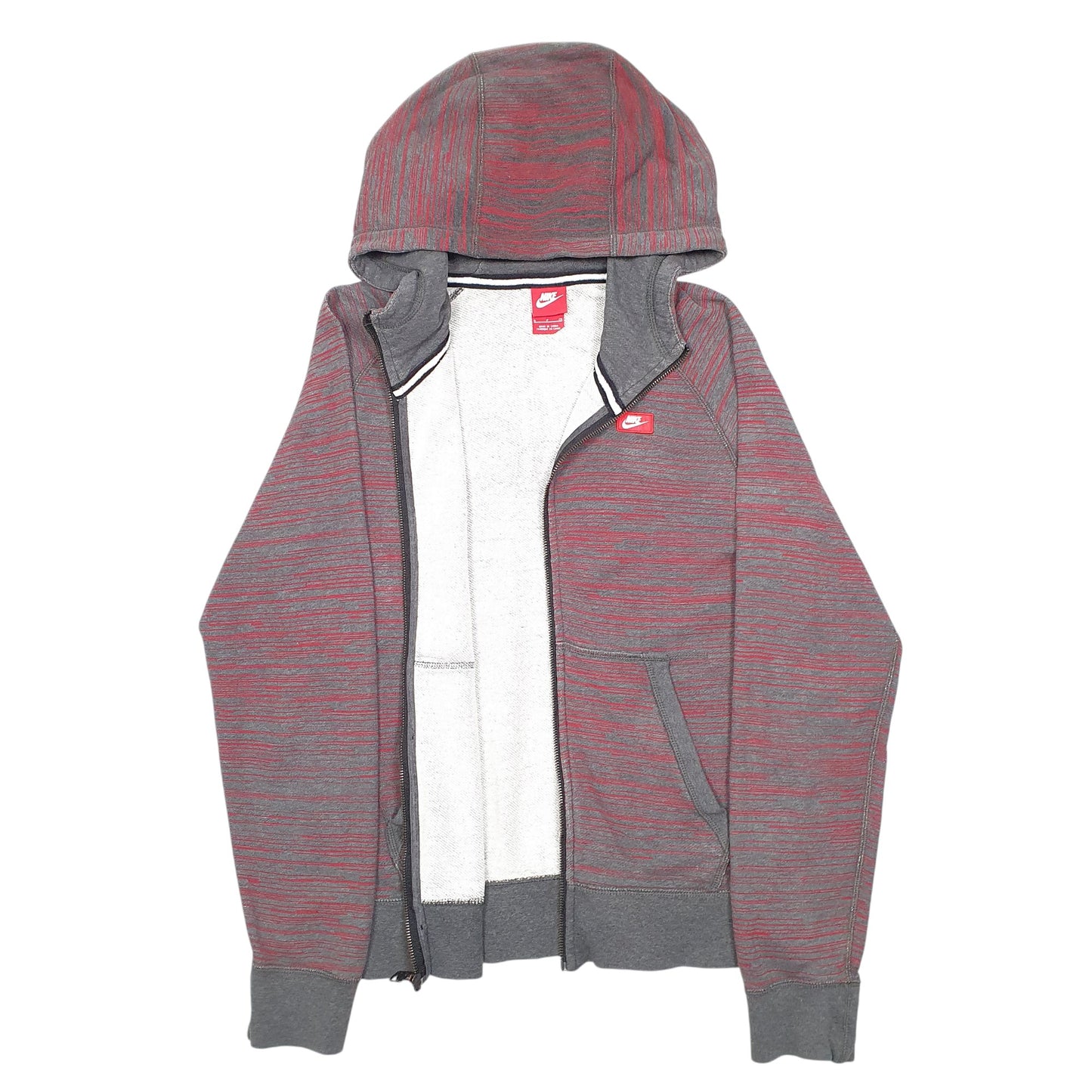 Mens Grey Nike Hoodie Full Zip Jumper