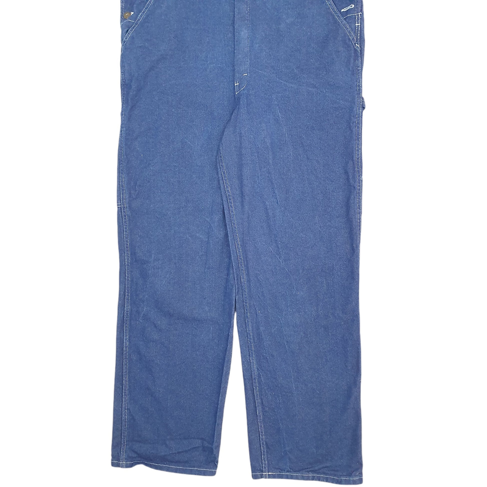 Mens Blue Dickies Denim Overalls Bib Dungaree Trousers