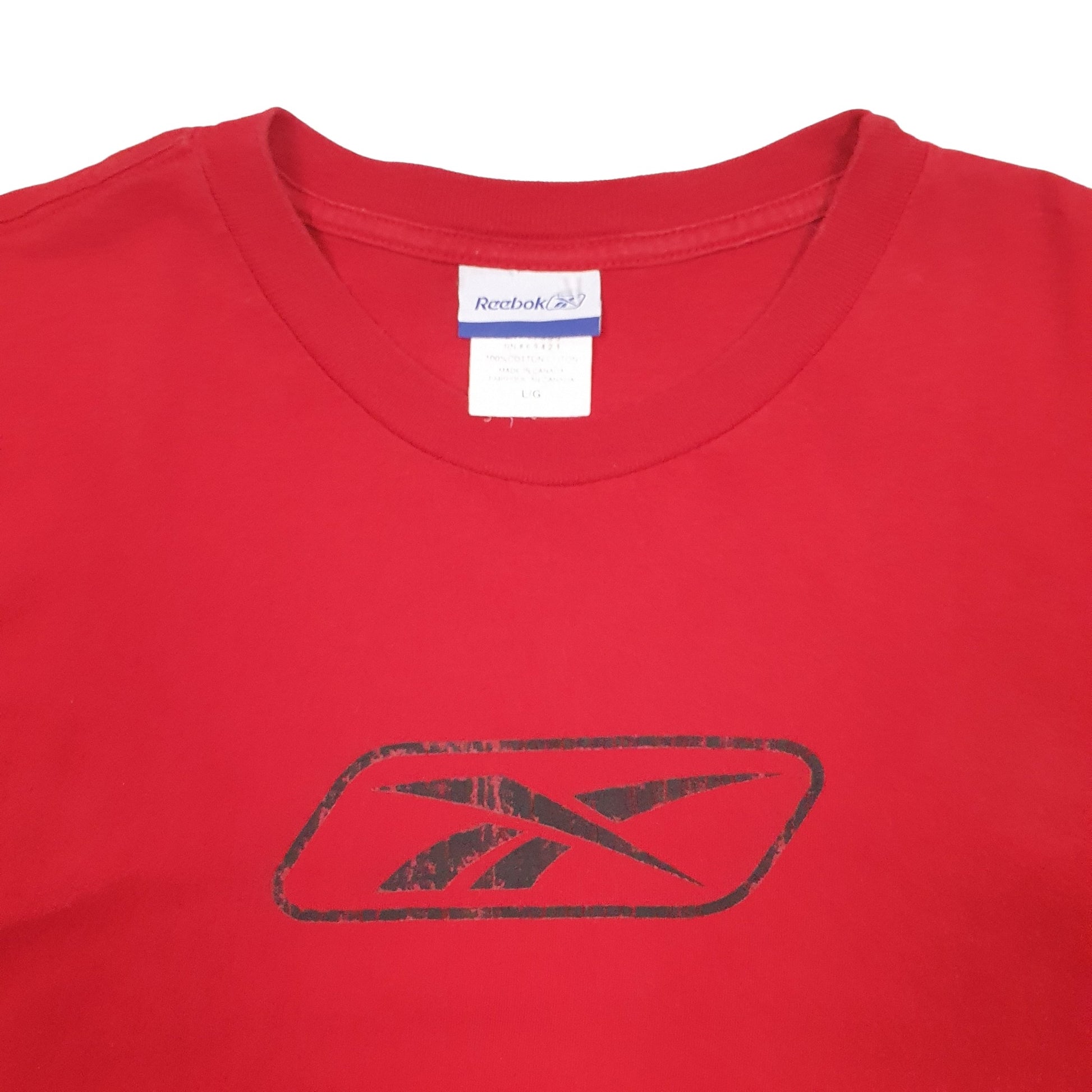 Mens Red Reebok  Short Sleeve T Shirt