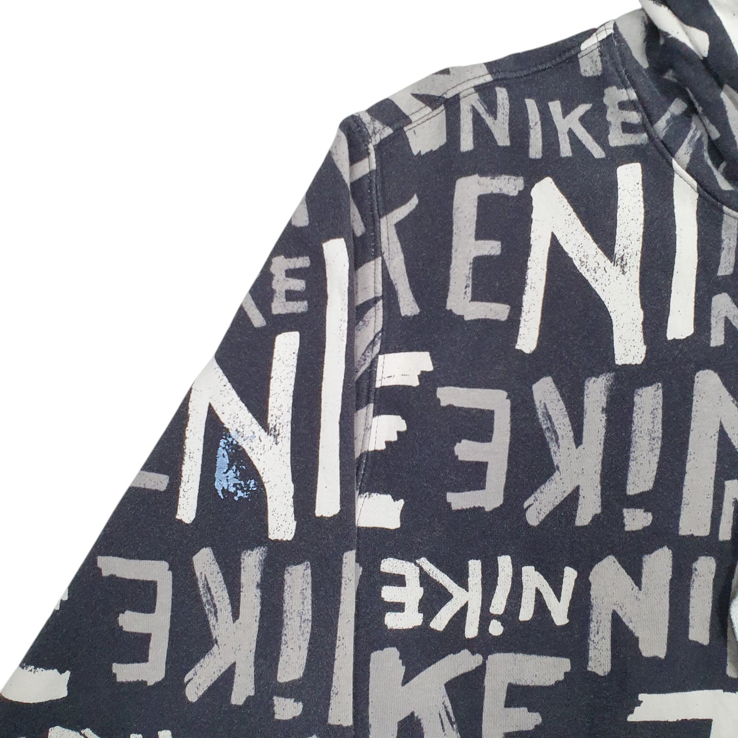 Mens Black Nike Spellout Hoodie Jumper