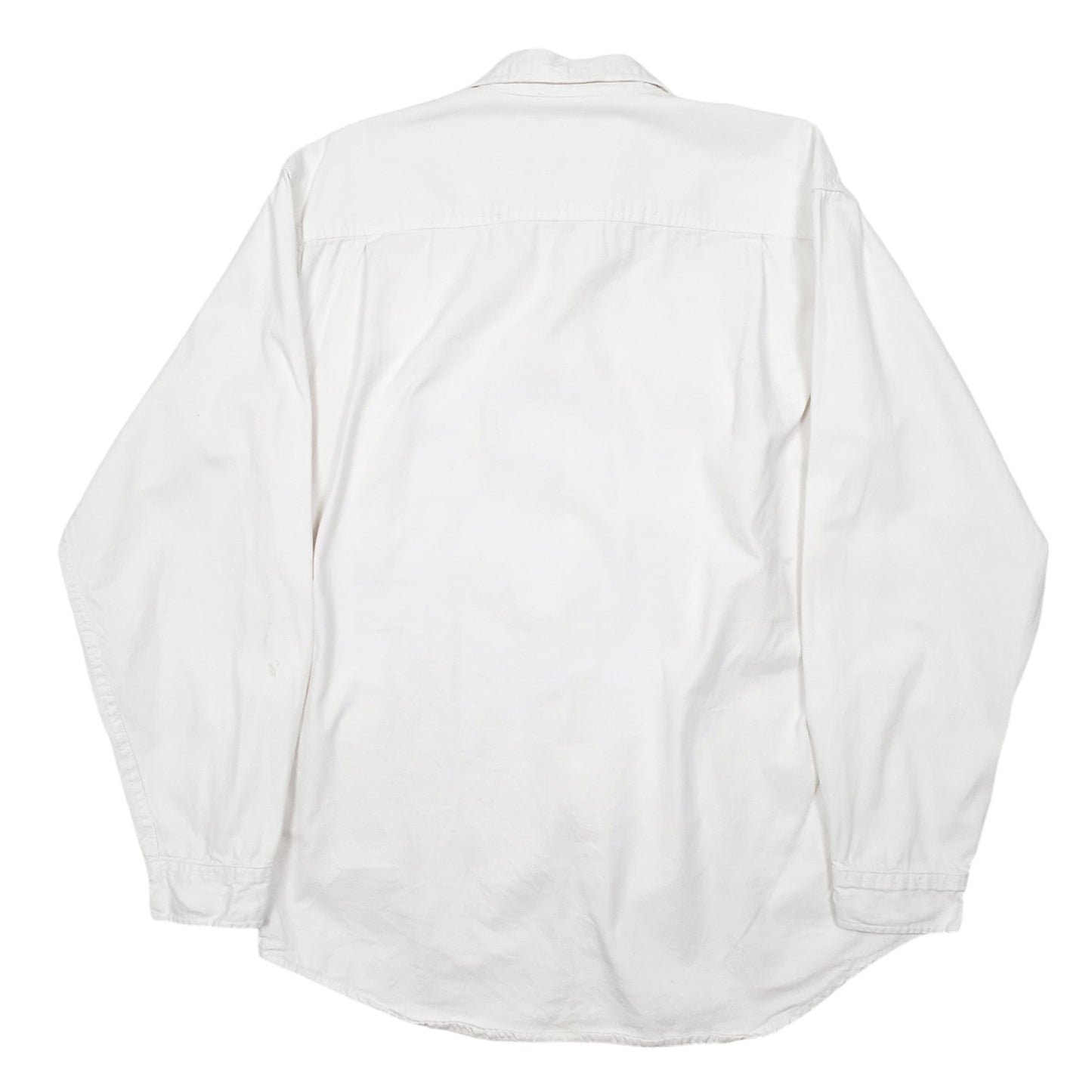 Mens White Levis Denim Jeans Vintage Overshirt Shacket Long Sleeve Shirt