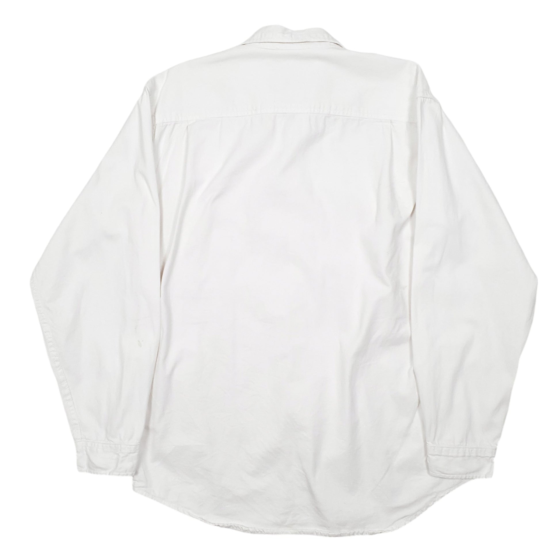 Mens White Levis Denim Jeans Vintage Overshirt Shacket Long Sleeve Shirt