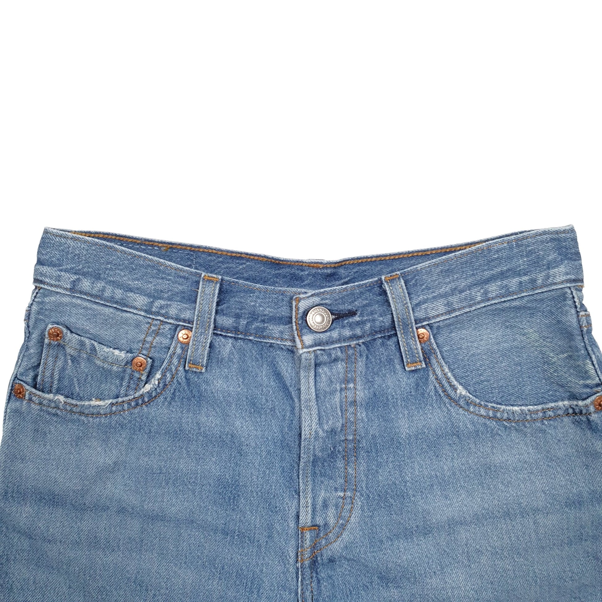 Womens Blue Levis 501 Denim Jorts Denim Shorts