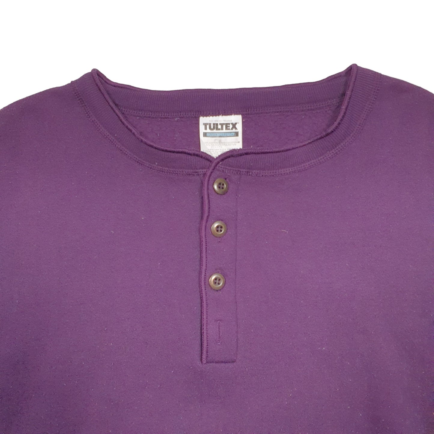 Mens Purple Tultex  Crewneck Jumper