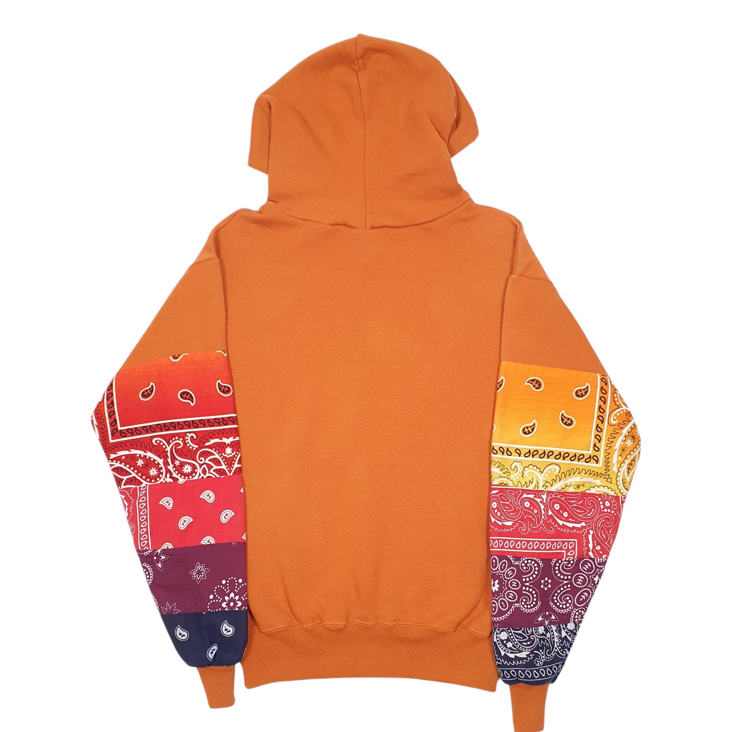 Mens Orange Jerzees Reworked Cabin Fest Hoodie Jumper