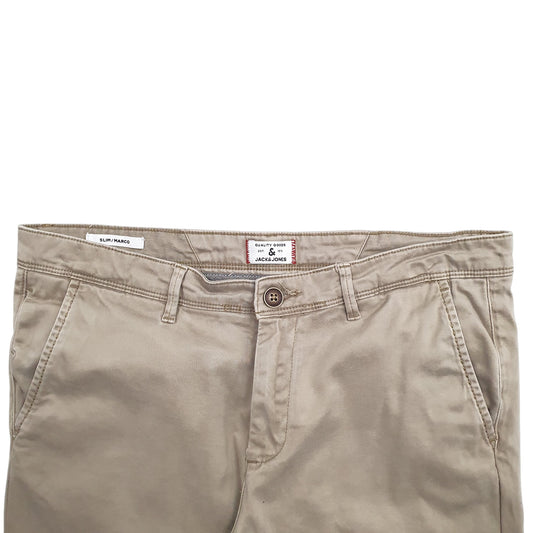 Mens Beige Jack&Jones  Chino Trousers