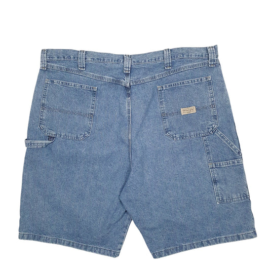 Mens Blue Wrangler Denim Jeans Jorts Carpenter Shorts