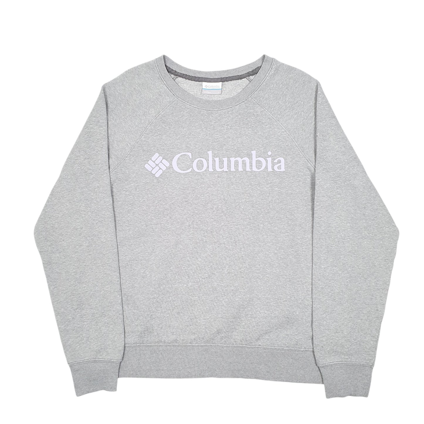 Womens Grey Columbia Sportswear Spellout Crewneck Jumper