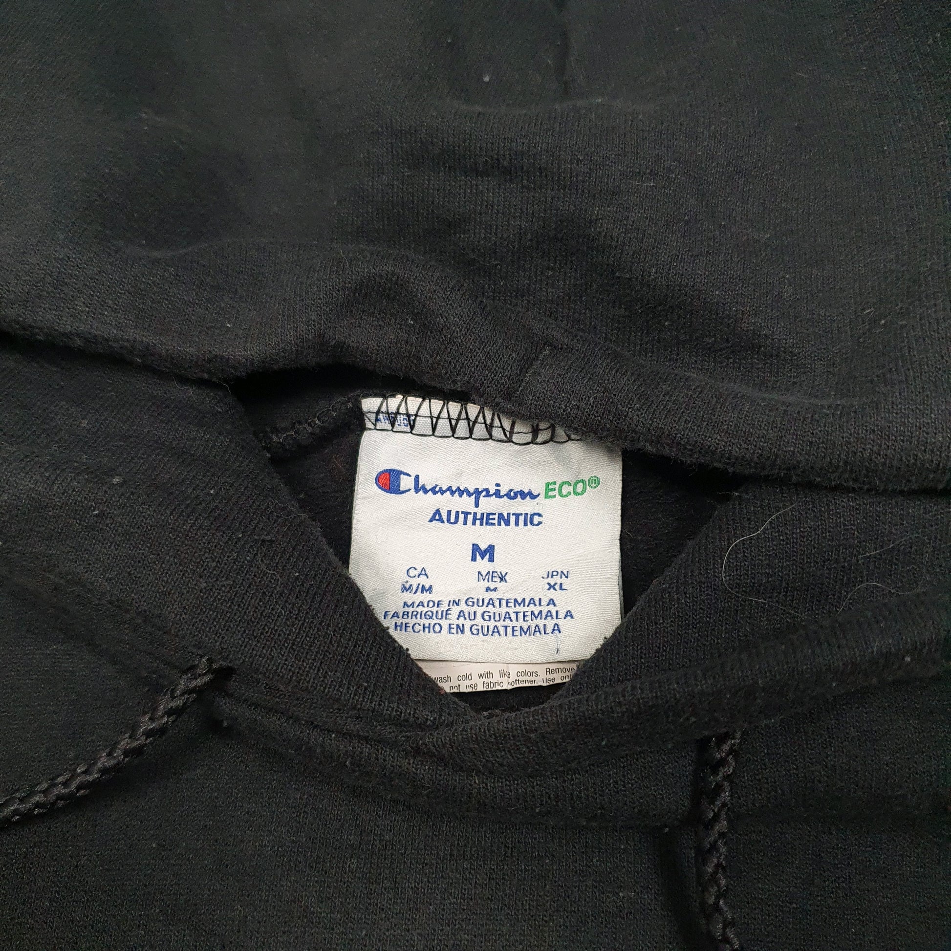 Mens Black Champion Cyclones ESCE Spellout USA Hoodie Jumper