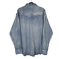 Mens Blue Wrangler Denim Jeans Western Pearl Snap Cowboy Pendleton Whisky Long Sleeve Shirt