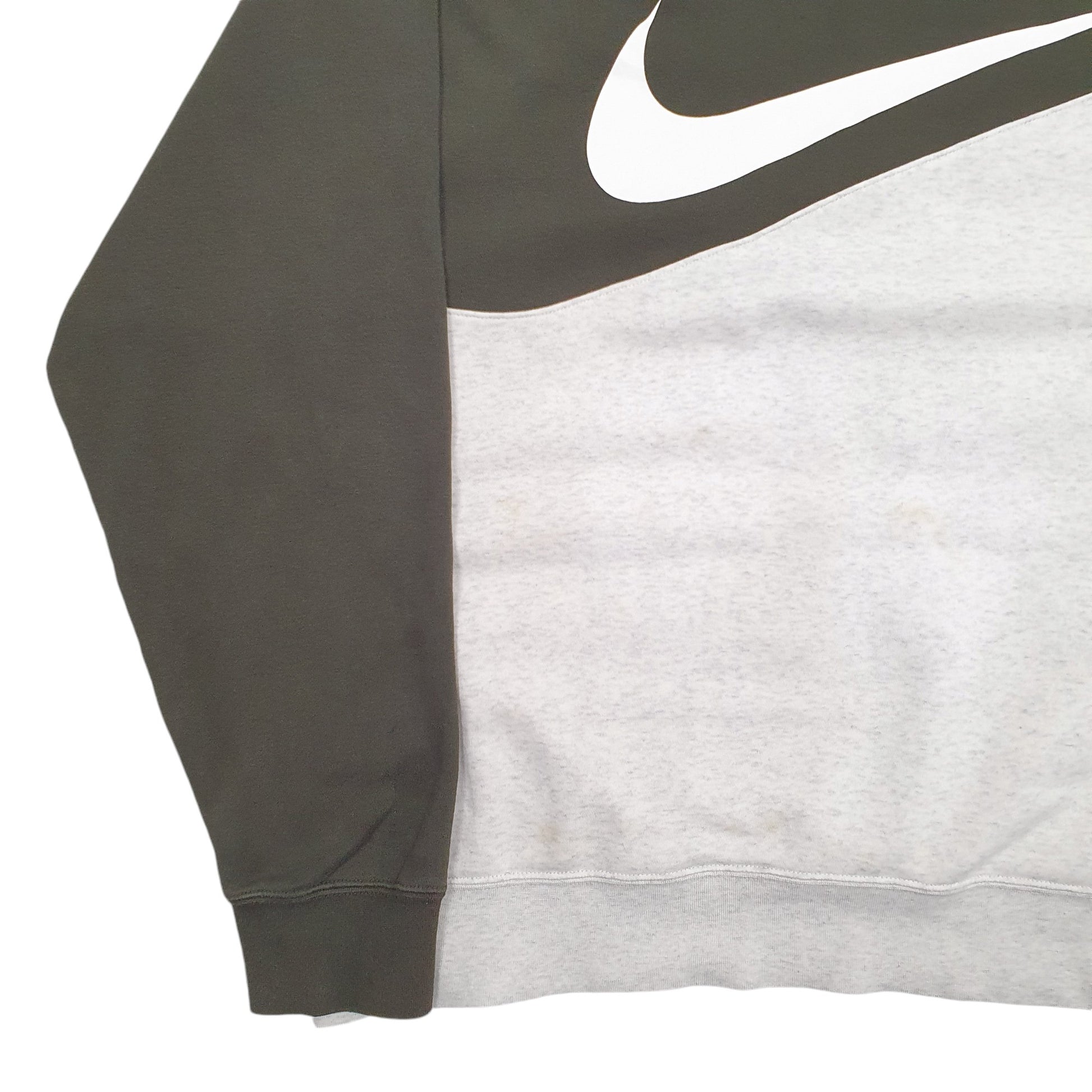 Mens Khaki Nike Swoosh Crewneck Jumper