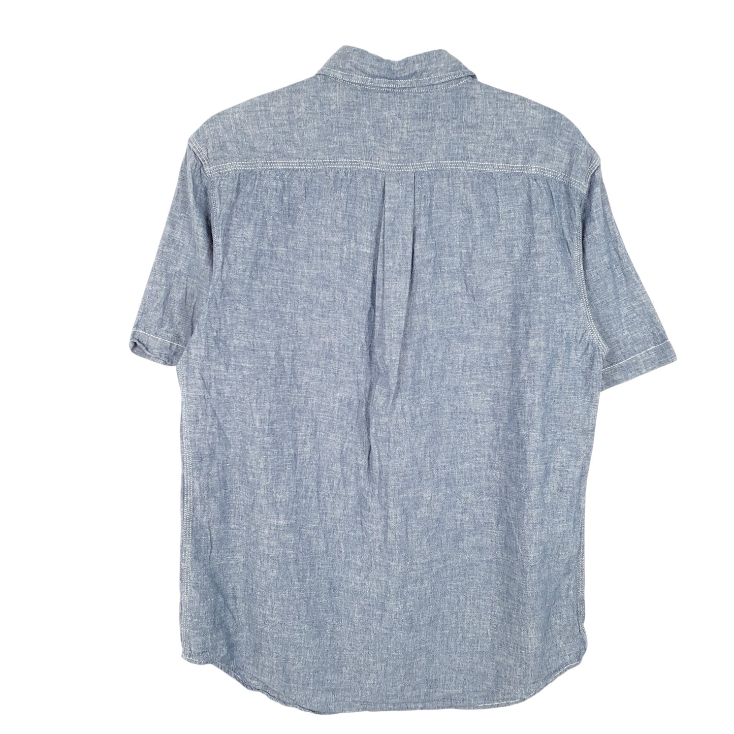 Mens Blue Old Navy Chambray Short Sleeve Shirt