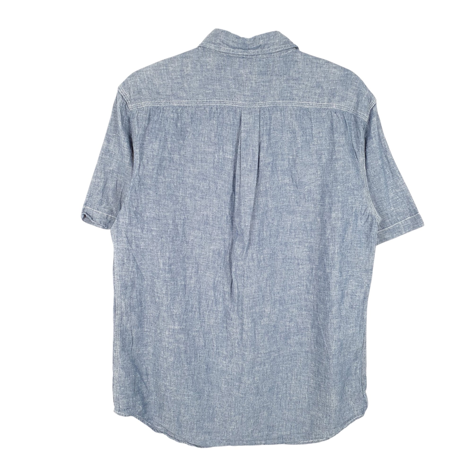Mens Blue Old Navy Chambray Short Sleeve Shirt