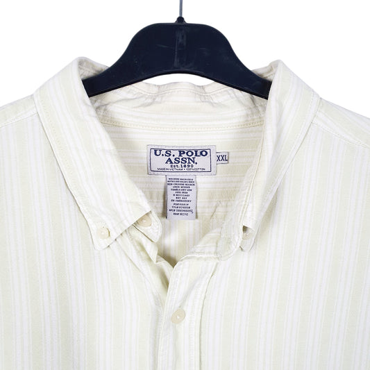 Mens Cream U.S. Polo Assn.  Long Sleeve Shirt