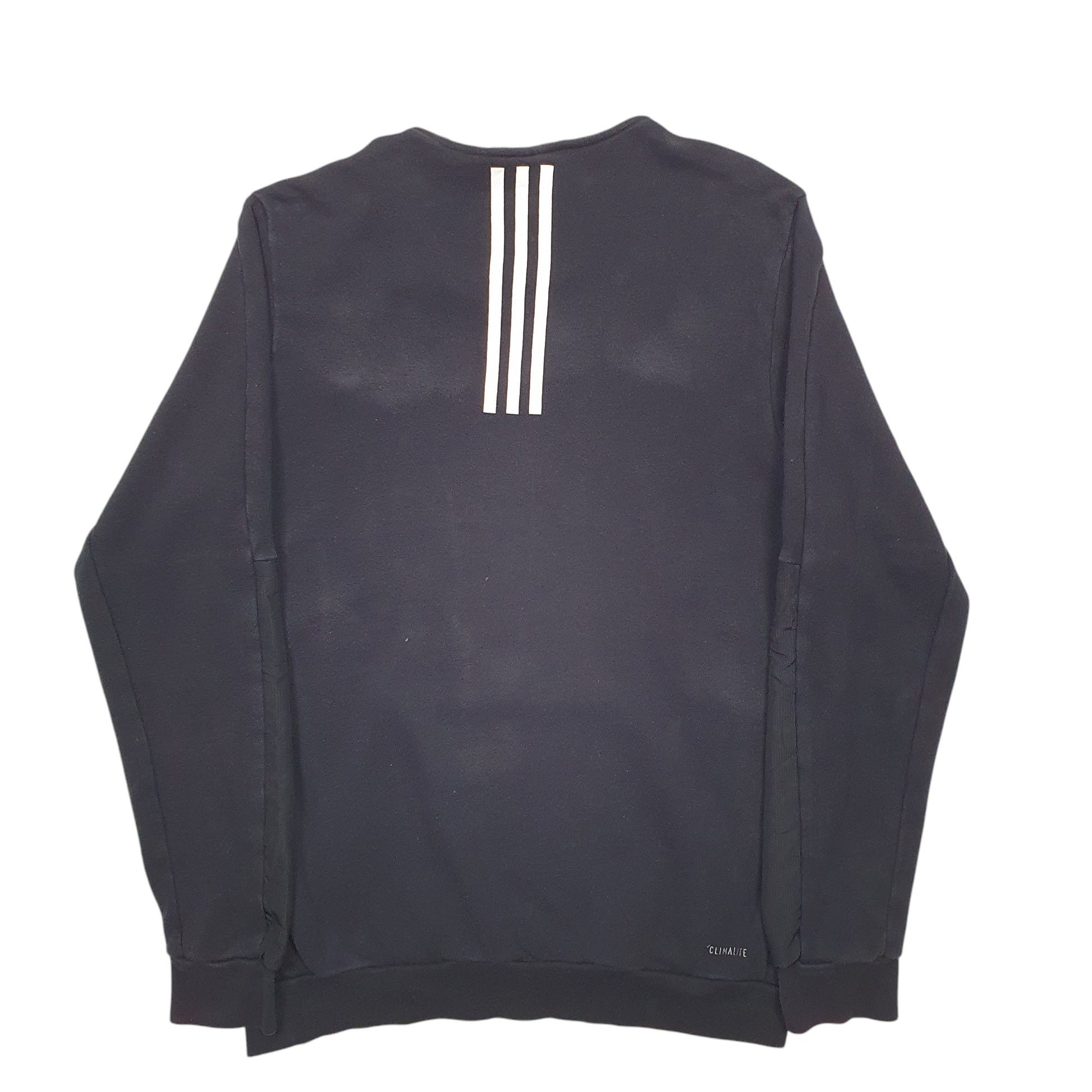 Mens Black Adidas Climalite Crewneck Jumper