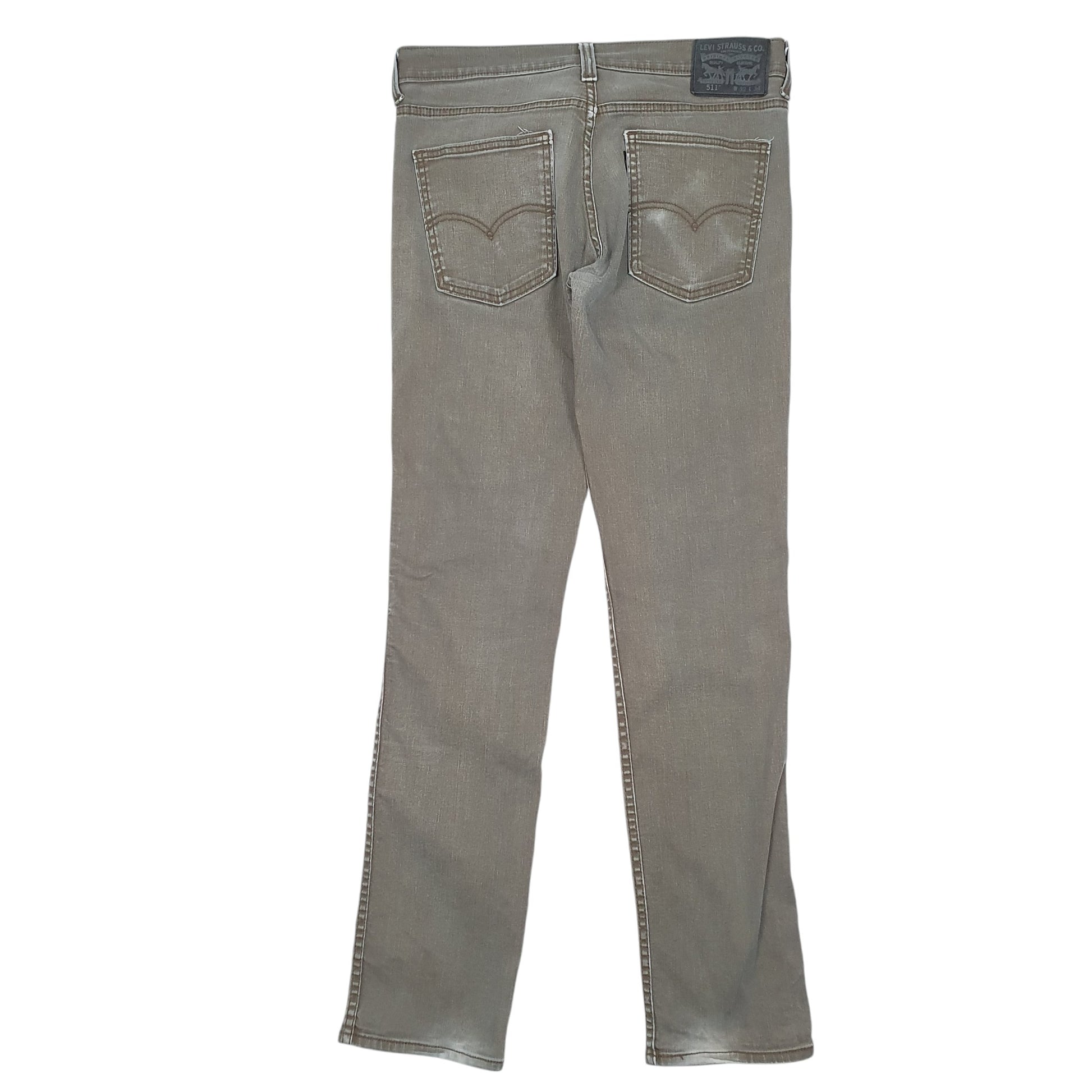 Mens Khaki Levis Stretch 511 JeansW32 L34