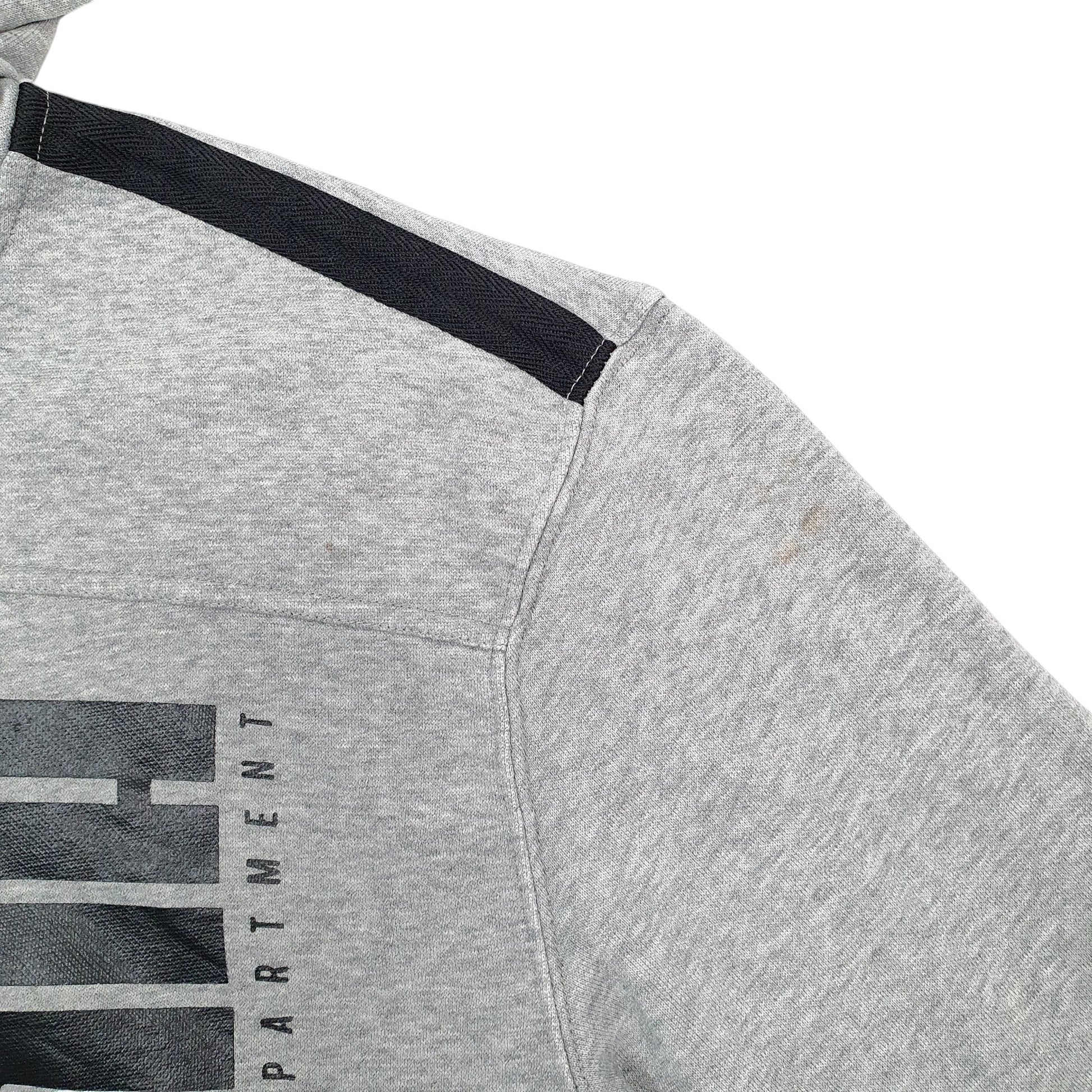 Mens Grey Puma Spellout Crewneck Jumper