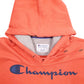 Mens Orange Champion Spellout Hoodie Jumper