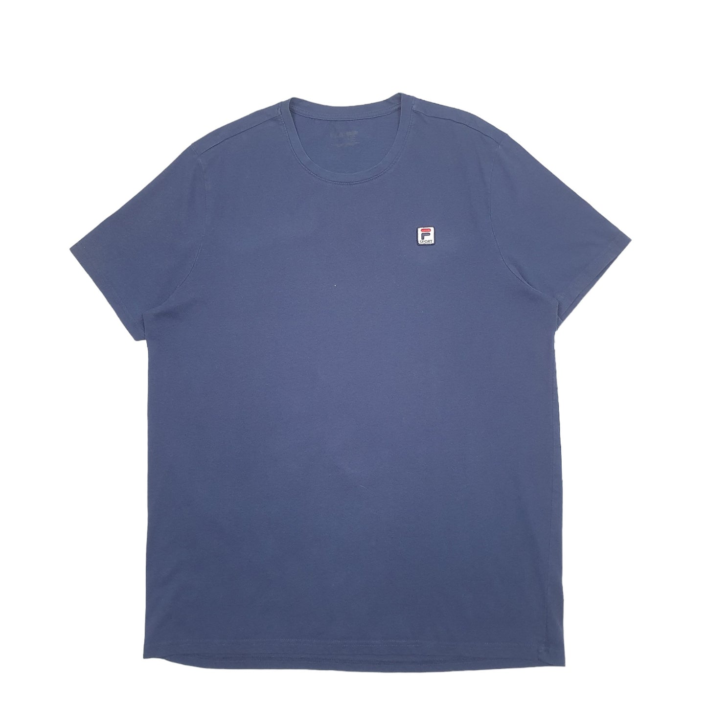 Mens Navy Fila  Short Sleeve T Shirt