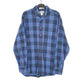 Mens Blue L.L.Bean Flannel Overshirt Long Sleeve Shirt