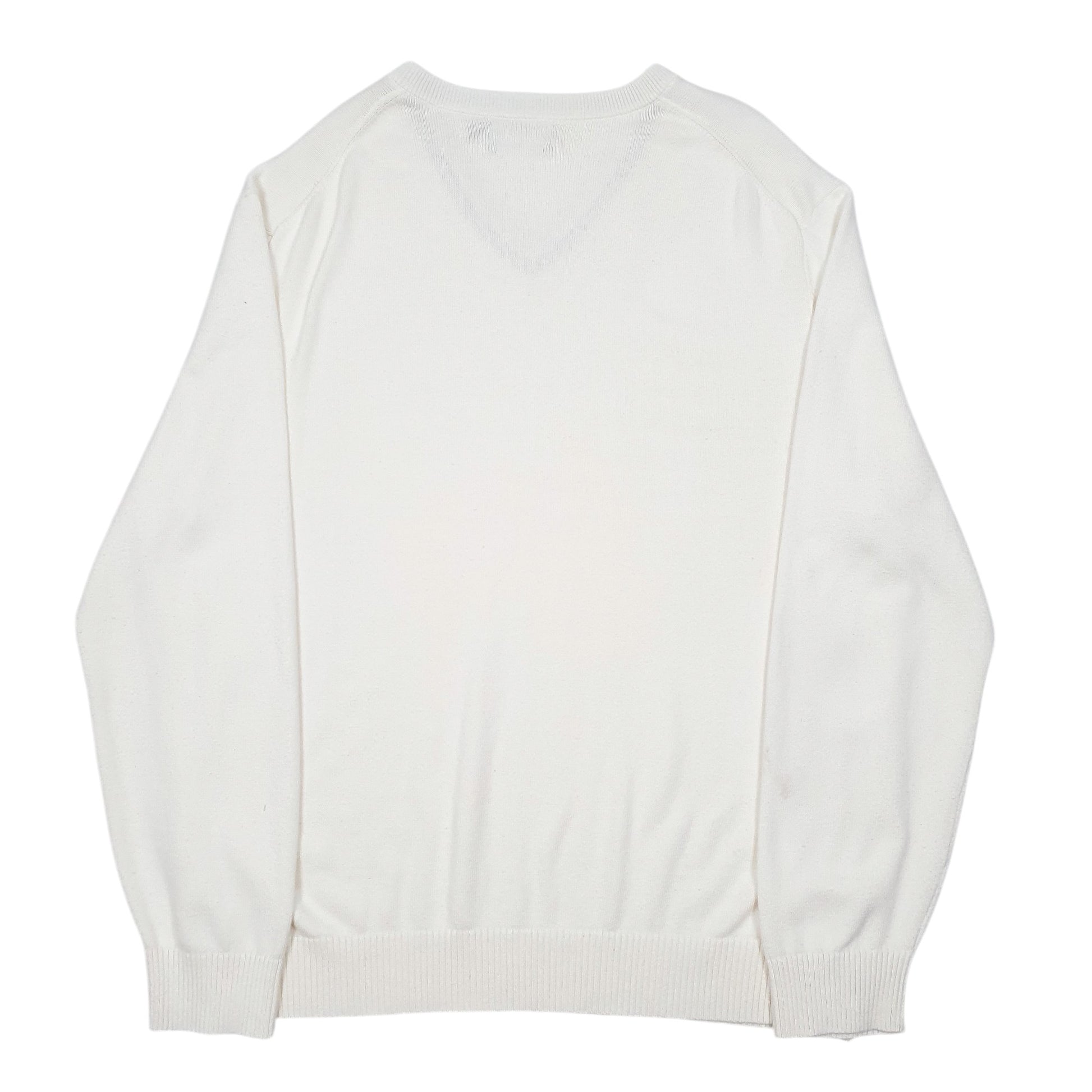 Mens Cream Nautica Knit V Neck Jumper