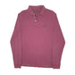 Mens Burgundy Barbour  Long Sleeve Polo Shirt