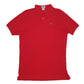 Mens Red Lacoste Izod made in USA 1980s Short Sleeve Polo Shirt