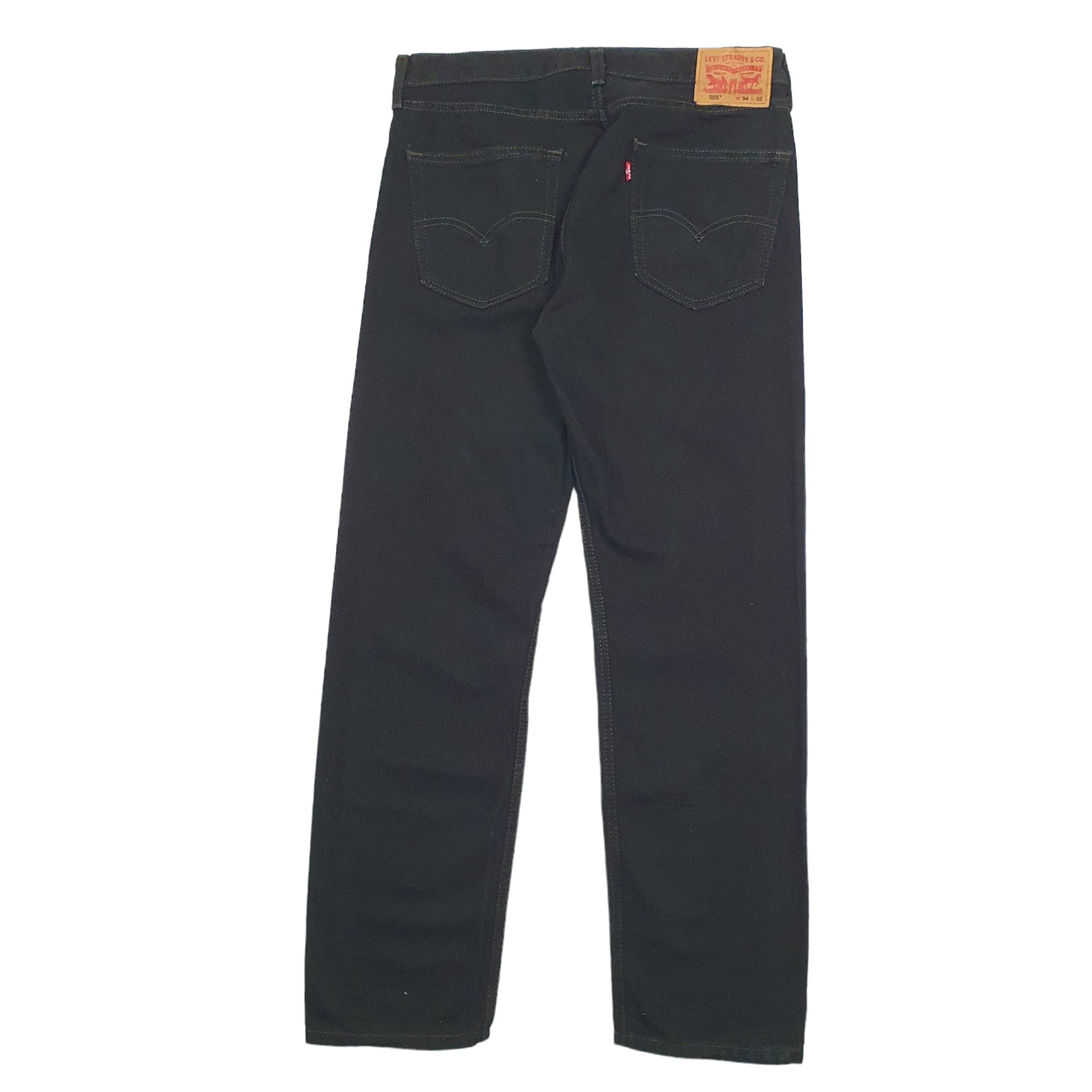 Mens Black Levis  505 JeansW34 L32